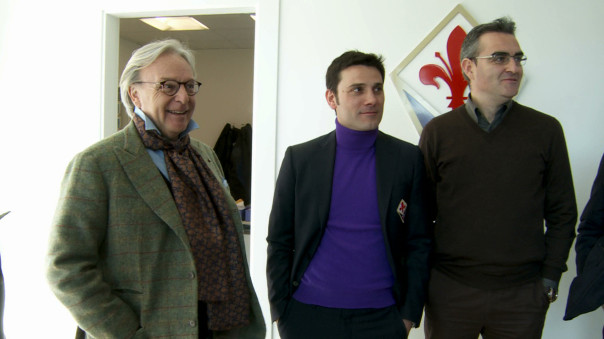 DiegoDellaValle_sorridente con allenatore_Montella e il direttore tecnico Edoardo Macia