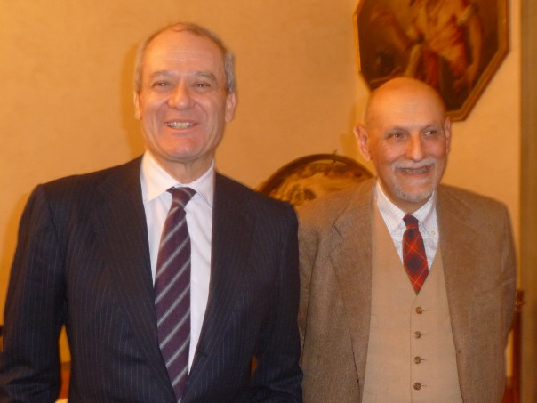 Il presidente uscente Jacopo Mazzei e il successore Giampiero Maracchi