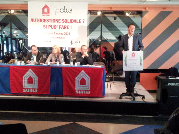 Il sindaco Matteo Renzi al dibattito organizzato dal Sunia (Foto Riccardo Maremmi)