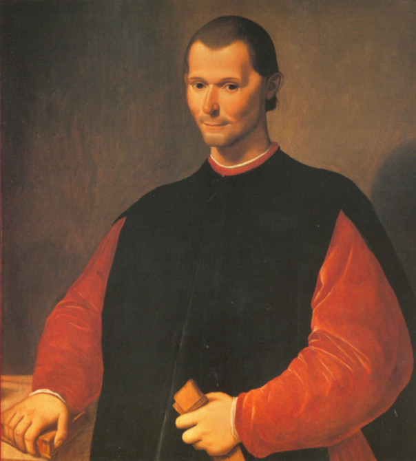 Il celebre ritratto di Nicolò Machiavelli, dipinto da Santi di Tito, e custodito in Palazzo Vecchio, a Firenze
