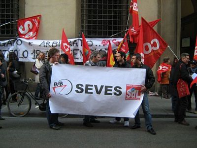 Una delle tante manifestazioni a sostegno della Seves