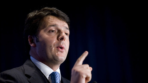 Matteo Renzi prima del cambio di look