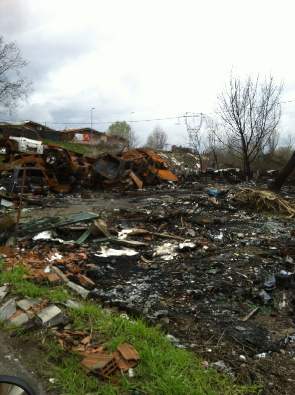 Il panorama, persino per arrivare sull'argine dell'Arno, appare in preda all'incuria