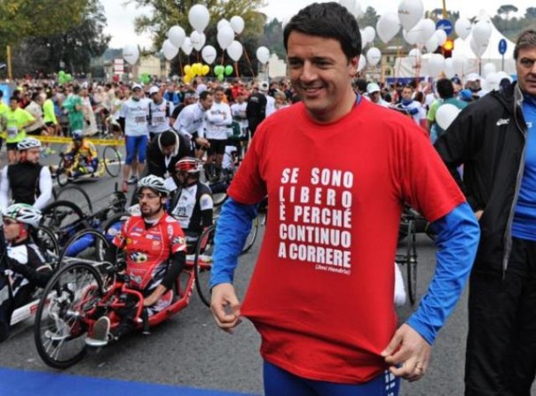 Il sindaco Renzi in versione atleta