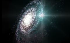 Stella supernova nello spazio