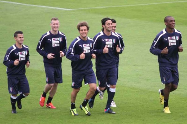 Azzurri a Coverciano (Foto Bovo)