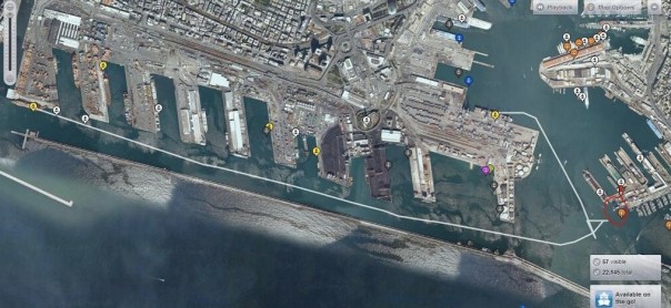 Il tragitto della Jolly Nero (tratto da Shipfinder.com)