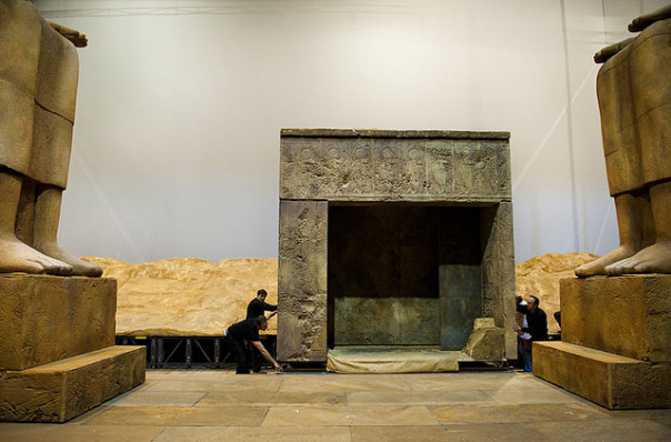 L'allestimento scenografico dell'Aida per l'edizione 2011 del Maggio