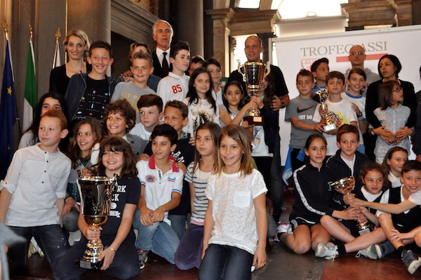 Uno dei gruppi premiati al Trofeo Assi Banca Cr Firenze