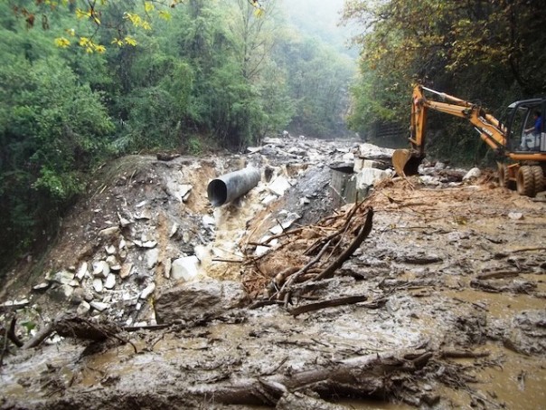 I danni per l'alluvione 2012 in provincia di Massa e Carrara