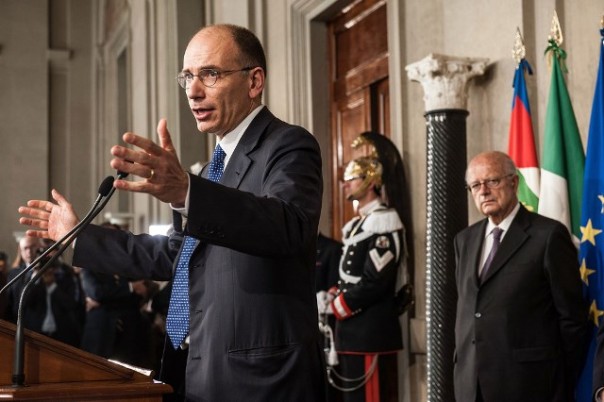 Il nuovo premier Enrico Letta