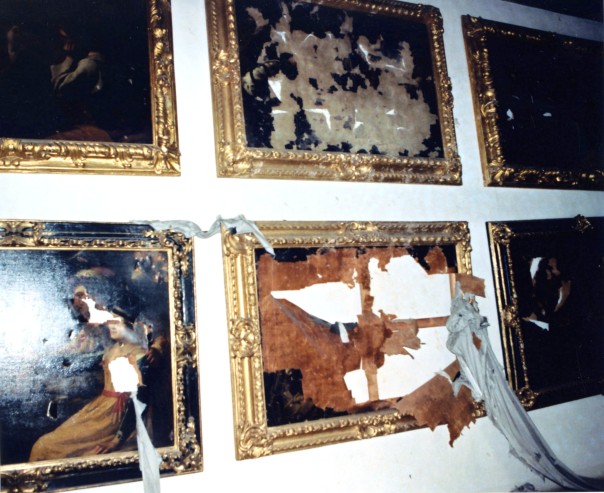 Oper e danneggiate della Galleria degli Uffizi