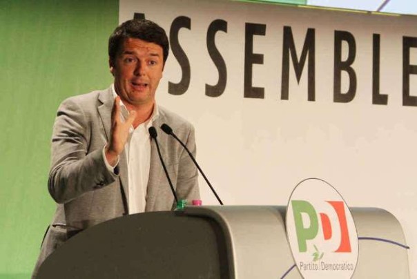 Matteo Renzi all'Assemblea del Pd a Roma