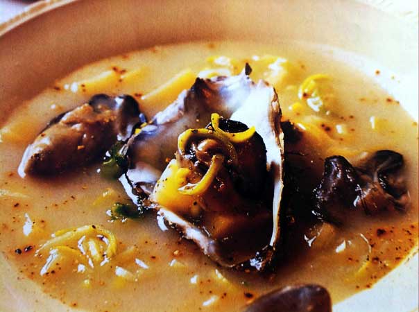 Preparazione della Zuppa di ostriche