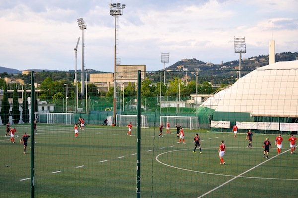 Un momento della partita di ieri