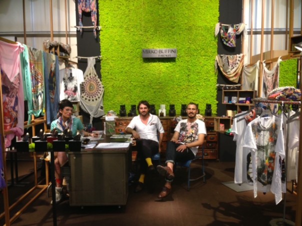 Lo stand di Mirko Buffini