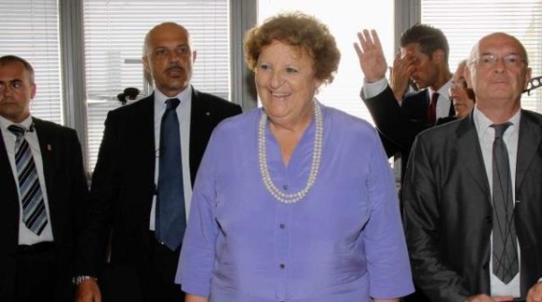 Il ministro Anna Maria Cancellieri al carcere fiorentino di Sollicciano