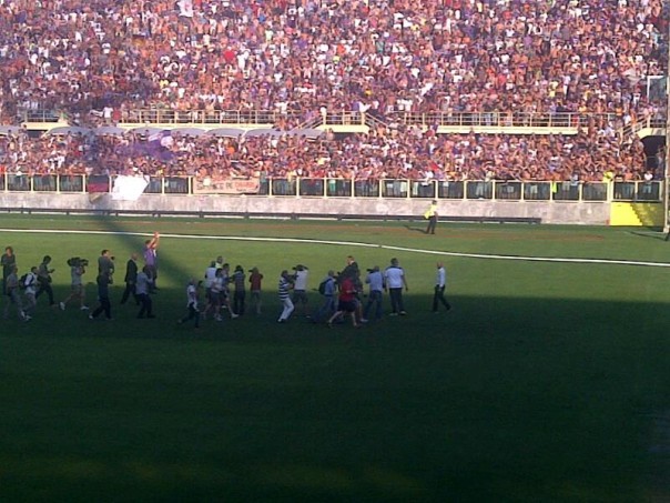 I tifosi impazziti per Gomez al Franchi