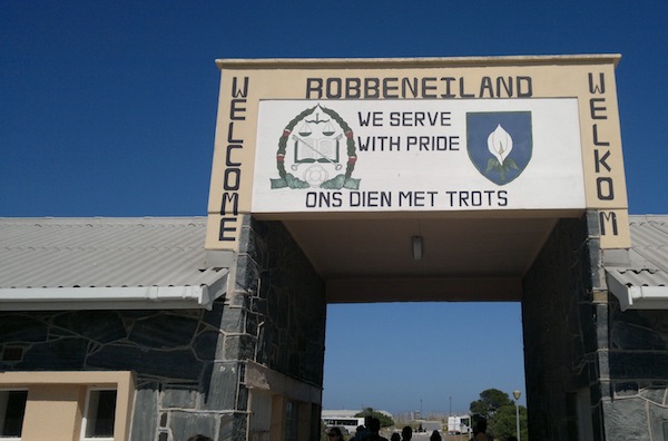 L'ingresso del carcere di Robben island