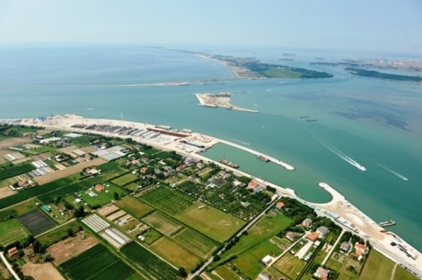 La laguna di Venezia interessata dai lavori per il Mose