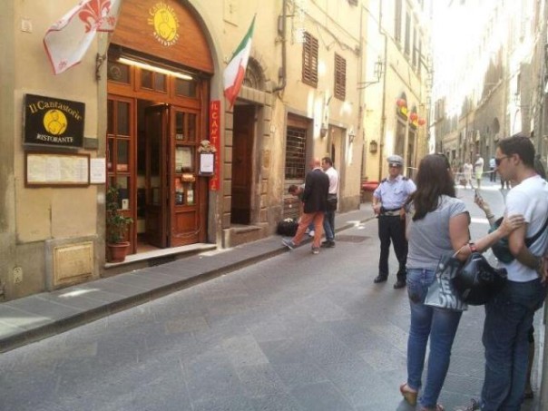 L'appartamento di via Condotta a Firenze dove è avvenuto l'omicidio