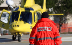 L'elisoccorso Pegaso è intervenuto per trasferire a Siena mamma e figlio feriti nel crollo del pavimento