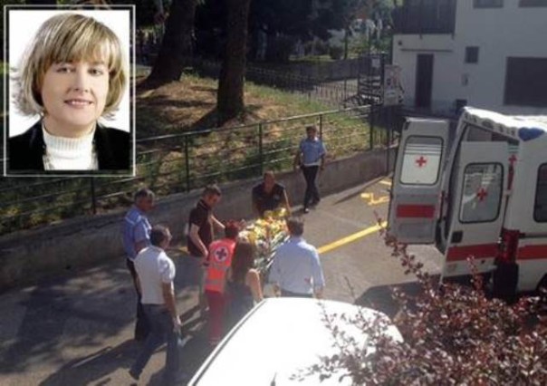 I soccorsi dopo la sparatoria in cui rimase gravemente ferita Laura Prati, poi morta