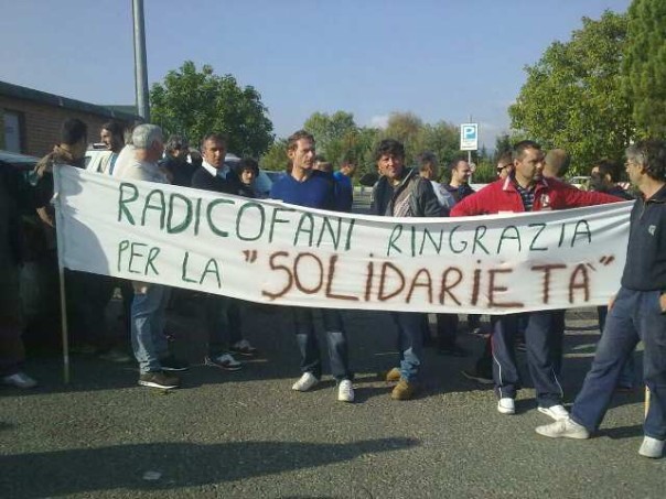 Gli operai della Rimor da tempo manifestano per il futuro della loro azienda