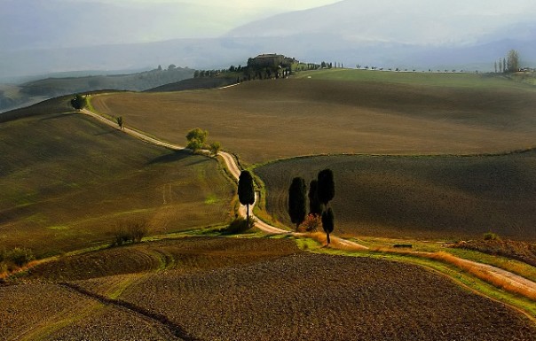 Uno degli scorci paesaggistici della Toscana