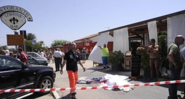 Il luogo dove è avvenuta la tragedia della gelosia sul lungomare di Marina di Massa