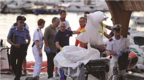 Incidente in mare la largo di Marina di Carrara