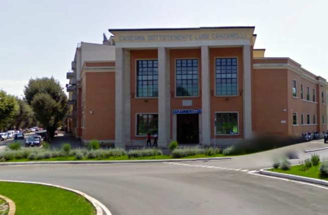 Il comando dei carabinieri a Grosseto