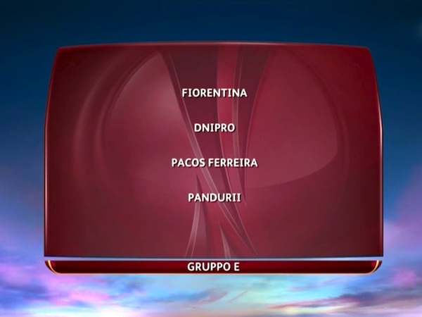 Il girone della Fiorentina in Europa League