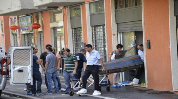 L'internet point dove è stato trovato il cadavere del cinese a Prato