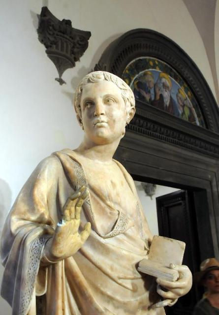 L'opera danneggiata è la Madonna dell’Annunziata di Giovanni d’Ambrogio