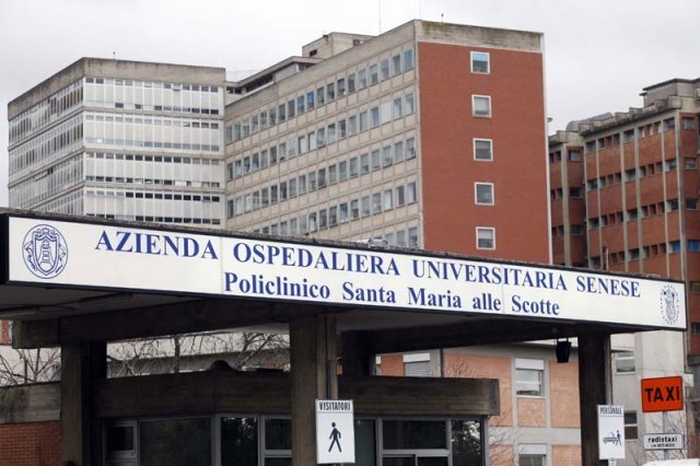 L'ospedale Le Scotte di Siena dove è stata curata la 25enne ferita