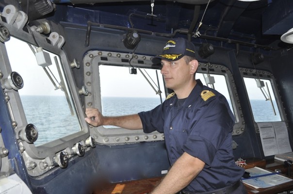 Il capitano di fregata Marco Antoniazzi