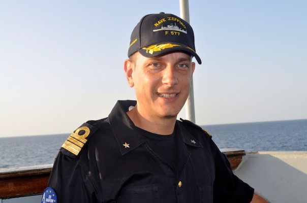 Il capitano di fregata Marco Antoniazzi