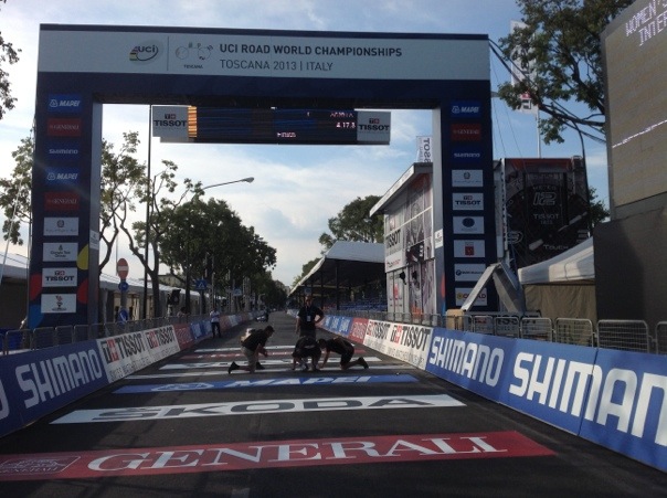 L'arrivo di tutte le gare del Mondiale in Viale Paoli