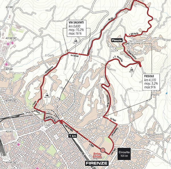 Circuito Iridato Map