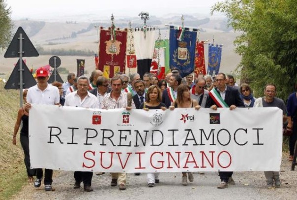 La marcia per Suvignano