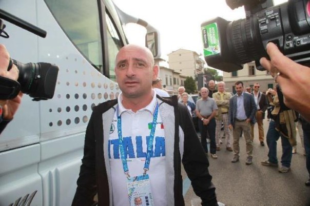 La visita della Nazionale di ciclismo all'ex ct Martini