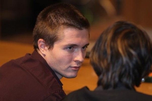 Raffaele Sollecito in aula a Perugia