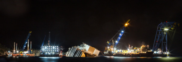 Via alla rotazione della Costa Concordia
