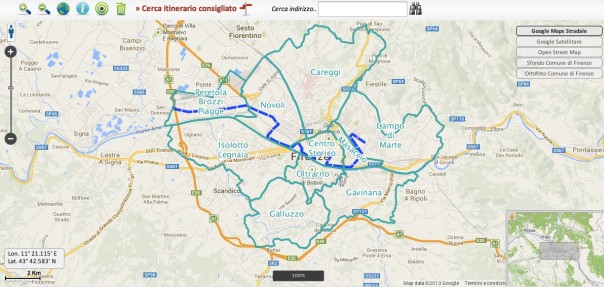 La mappa interattiva per programmare gli spostamenti durante i mondiali di ciclismo