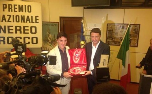 Vincenzo Montella premiato con il Nereo Rocco