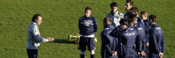 Allenamento della Nazionale a Coverciano
