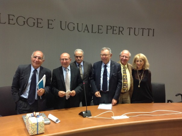 Da sin. Deidda, Quattrocchi, Drago, Baglione, Ognibene, Fiorillo