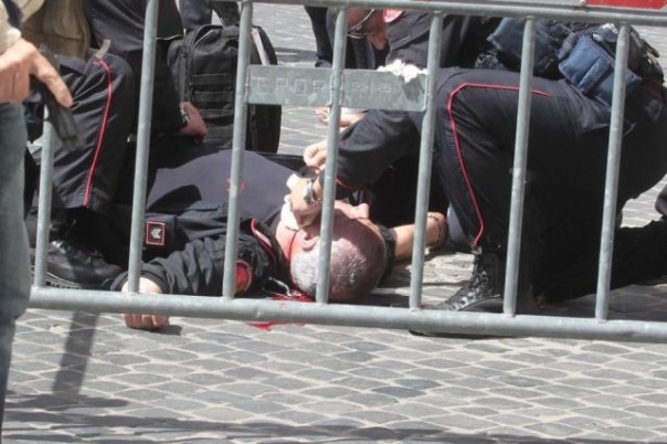 Il brigadiere Giuseppe Giangrande ferito durante la sparatoria a Montecitorio, era il 28 aprile 2013