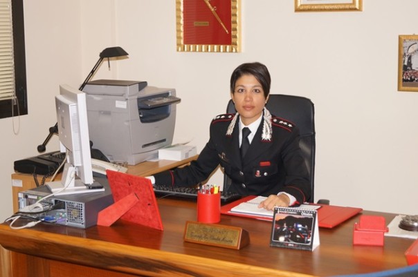 Il tenente Claudia Mesina della Compagnia di Signa